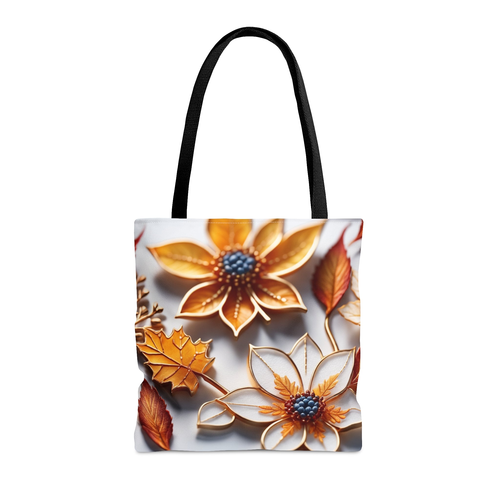 Carry It All Rubber Tote Bag - White Floral