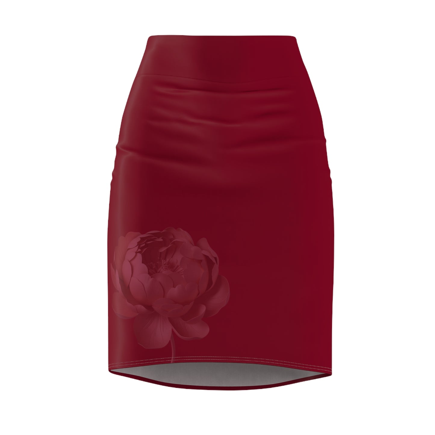 Burgundy Pencil Skirt