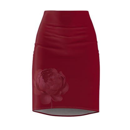 Burgundy Pencil Skirt