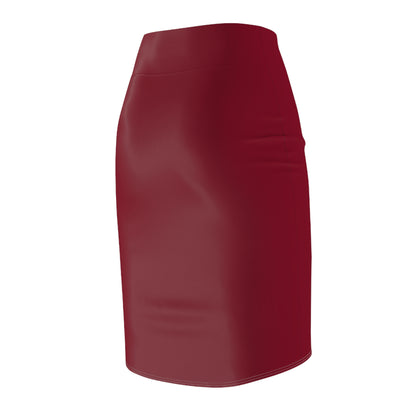 Burgundy Pencil Skirt