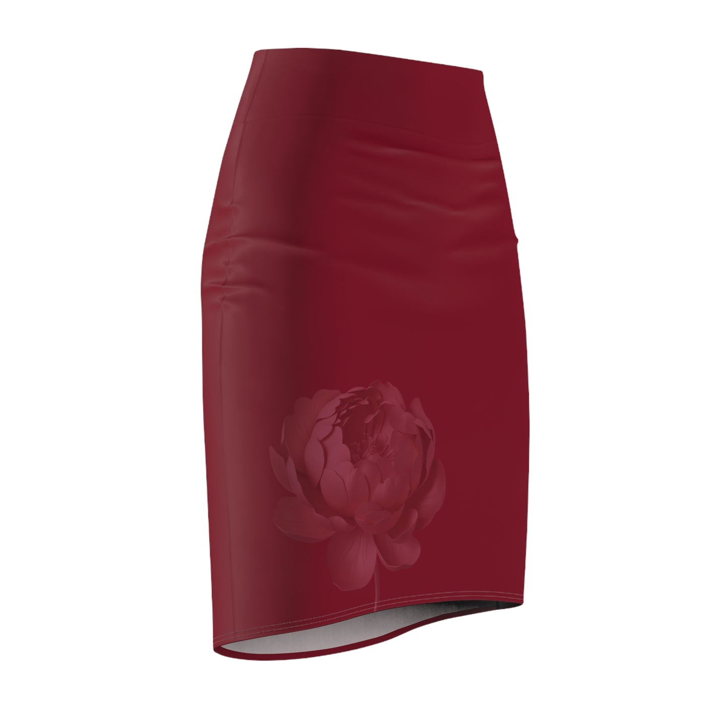 Burgundy Pencil Skirt