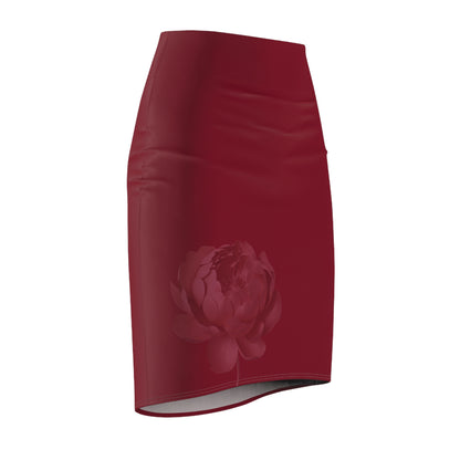 Burgundy Pencil Skirt