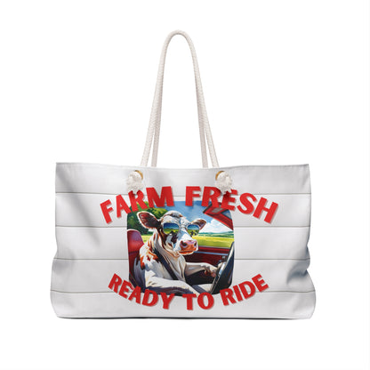 Farm Fresh and Ready to Ride - Weekender Bag